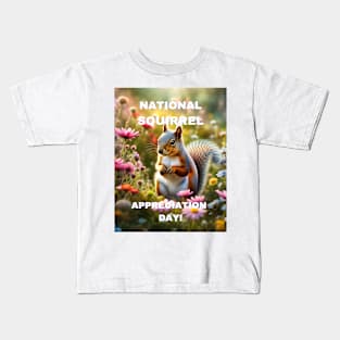 National Squirrel Appreciation Day!  (21st January) Kids T-Shirt